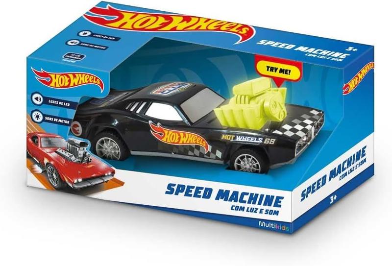 Hot Wheels Carro Fricção Speed Machine Sortido - Mattel